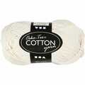 Cotton Yarn puuvillalanka 8/4 431030 luonnonvalkoinen